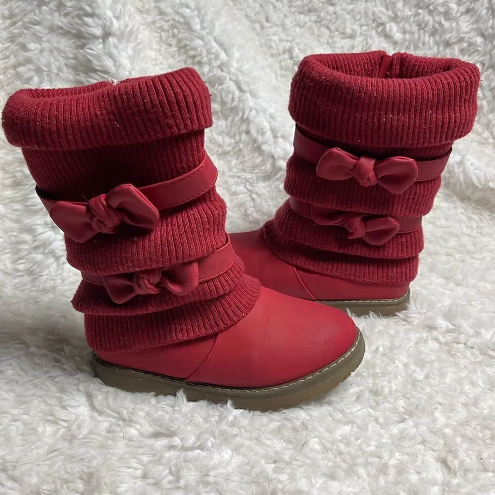 Dream Pairs KLOVE Girl's Winter Snow Boots Warm Walking Mid Calf Shoes SZ1